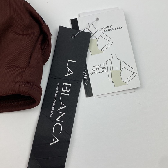 NWT La Blanca | Island Goddess Underwire Twist Bikini Top Java 6 - Picture 5 of 7